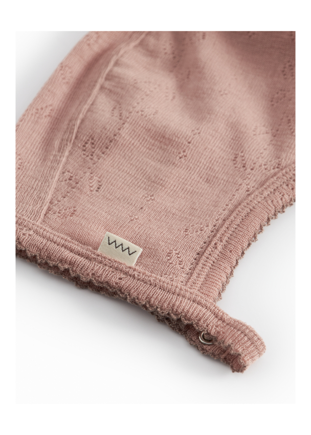 Hoody Wool Pointelle - Burnt Rose - Image 3