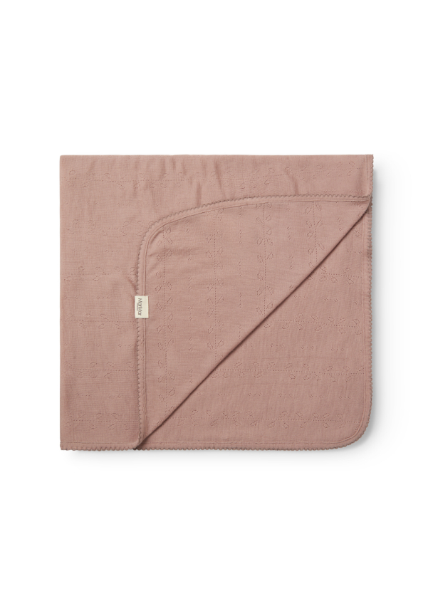 Alida Teppe Wool Pointelle - Burnt Rose - Image 1