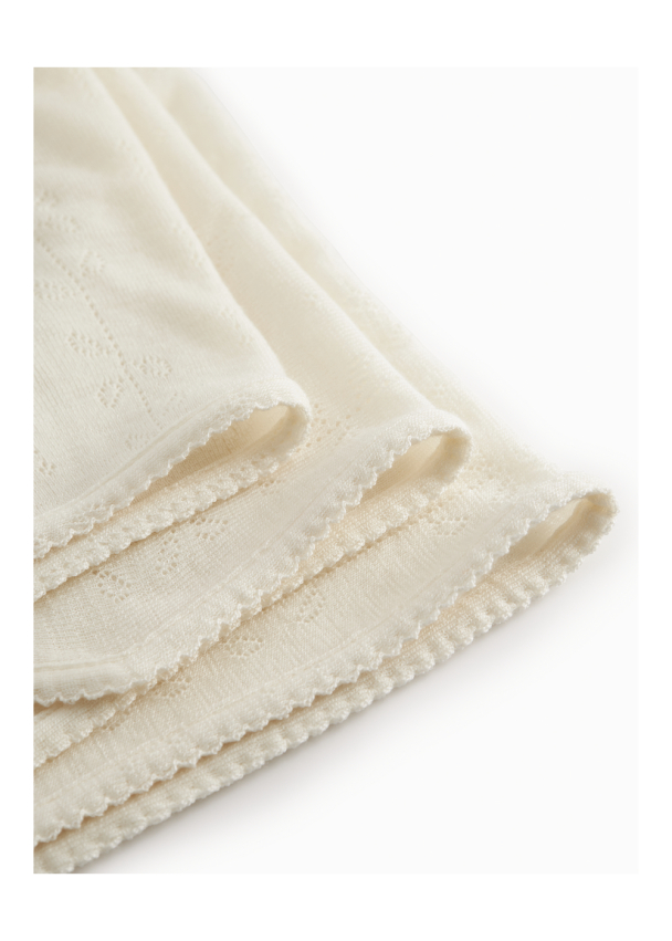 Alida Teppe Wool Pointelle - Natural - Image 4