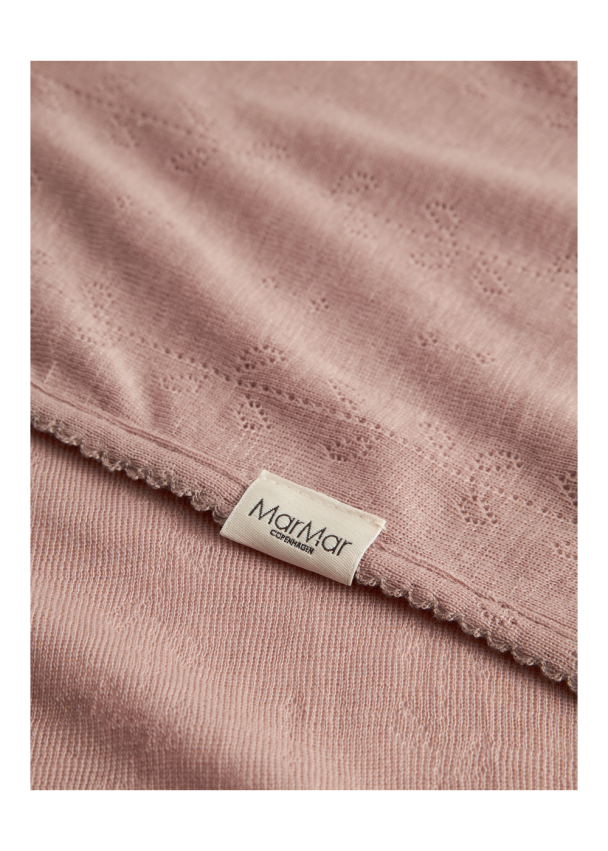 Alida Teppe Wool Pointelle - Burnt Rose - Image 3
