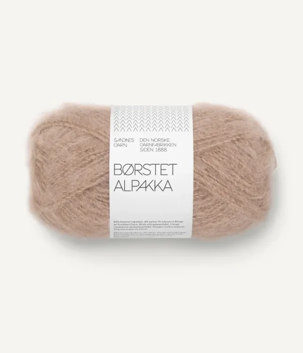 Børstet Alpakka Caffe Latte 3040
