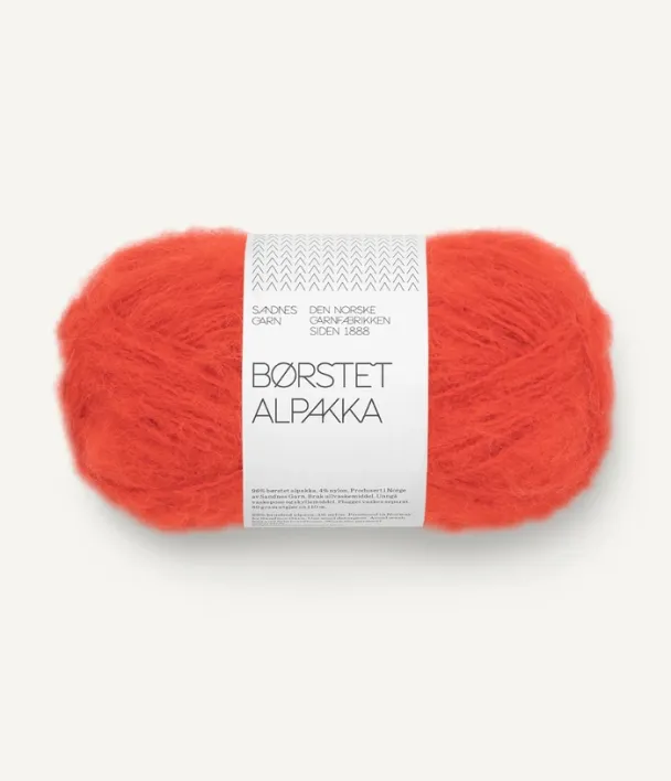 Børstet alpakka spicy orange 3819 