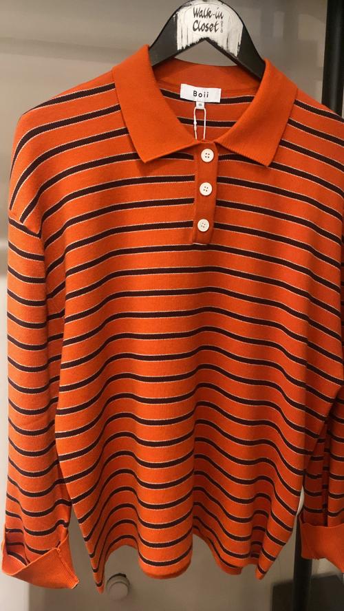 Adanne Polo Knit Tangarine