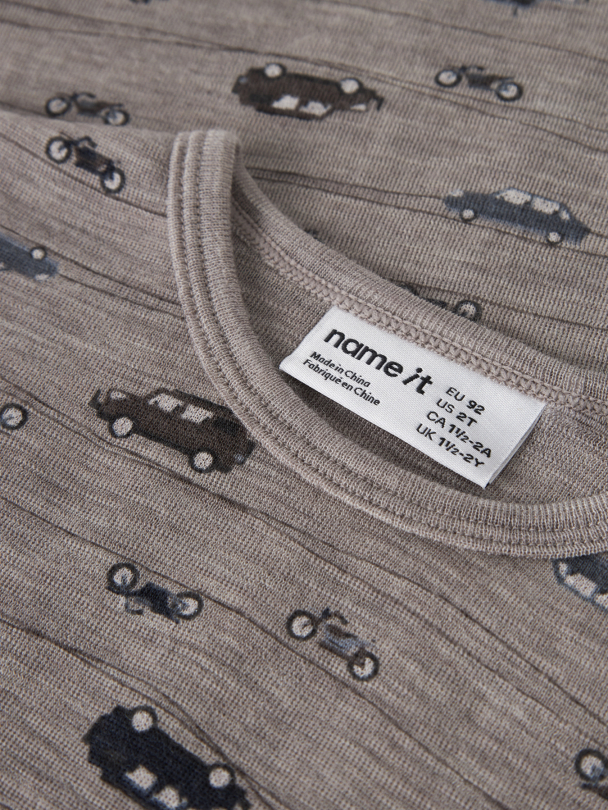 NMMWANG WOOL RIB LS TOP AOP NOOS - Image 3