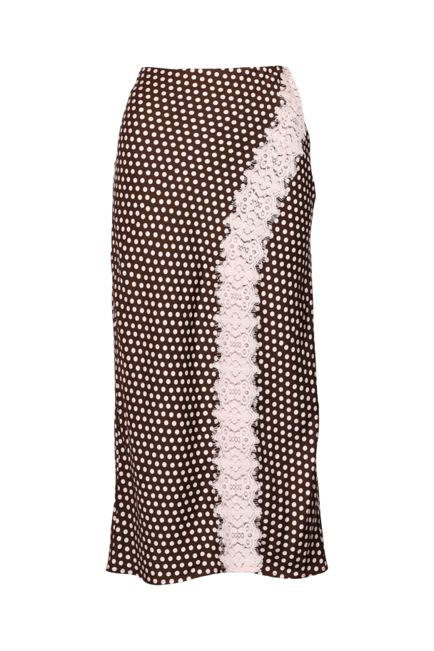 Satin Skirt - Blush Dots - Image 1