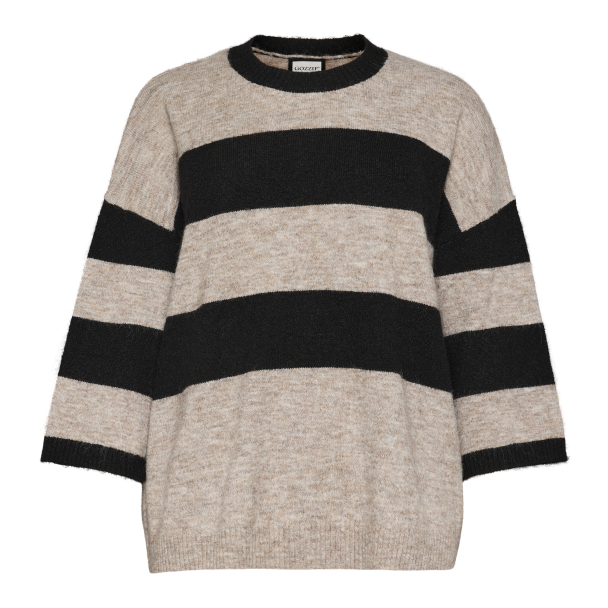 GOZZIP GFenja Knit Blouse with stripes G265059 - Image 4