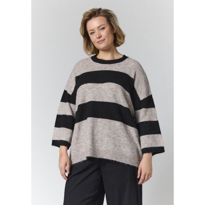 GOZZIP GFenja Knit Blouse with stripes G265059