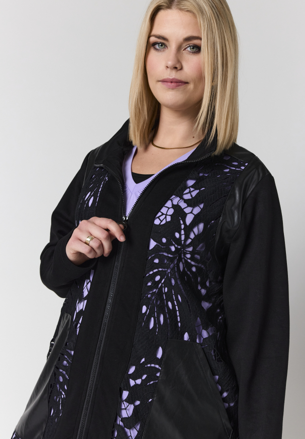 STUDIO SAmaris Cardigan with Lace S265874 - Image 4