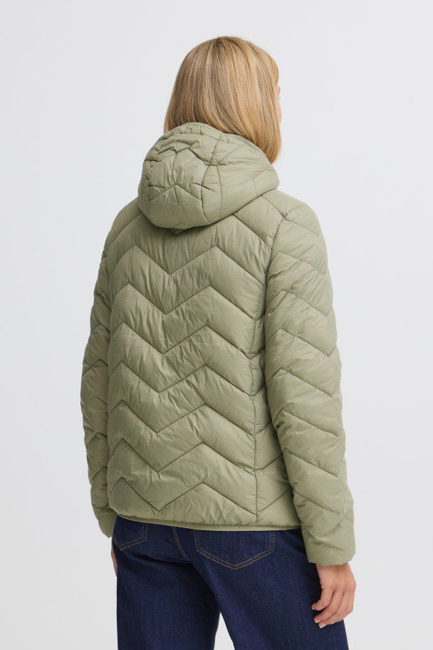 FRbapadding Vattert Jakke Khaki - Image 2