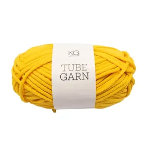 Tubegarn 4mm Gul