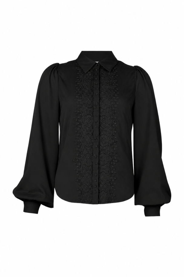 Satin Shirt - Black