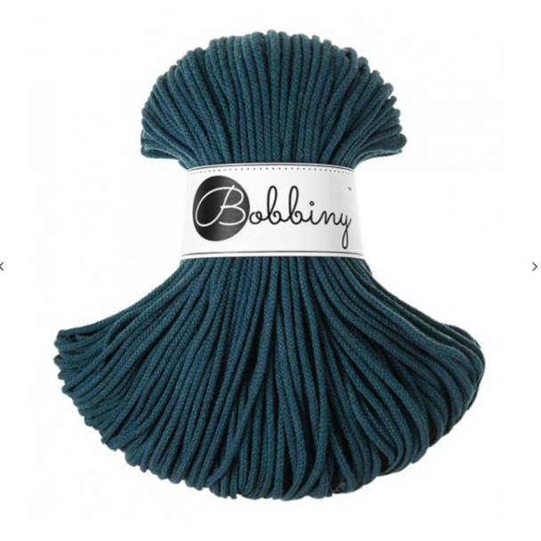 Bobbiny Junior 3mm - Peacock Blue - Image 1