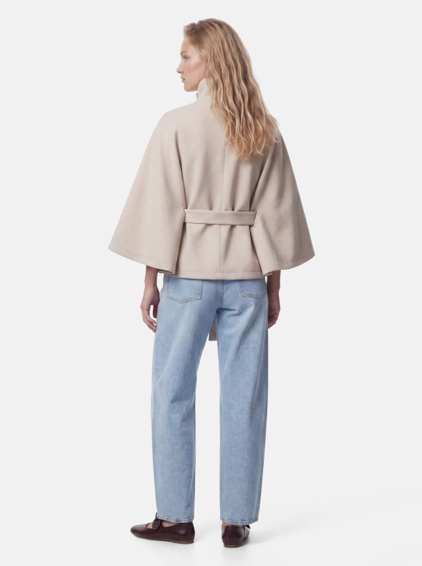 PCAIKEN CAPE JACKET W. BELT BC - Image 5