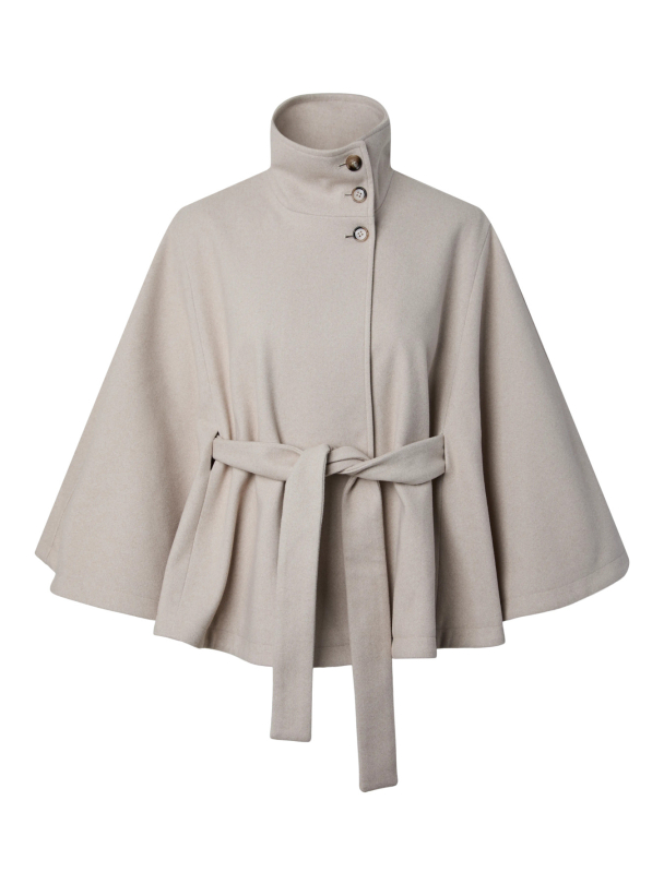 PCAIKEN CAPE JACKET W. BELT BC - Image 1
