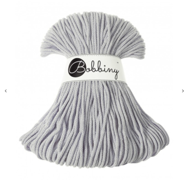 Bobbiny Junior 3mm - Light Grey - Image 1
