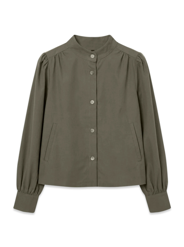 VMBRIAR LS HIGH NECK SHIRT WVN RET - Image 1