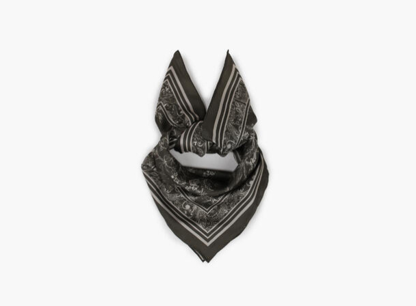 Lilly Silk Scarf - Oliven Grønn 
