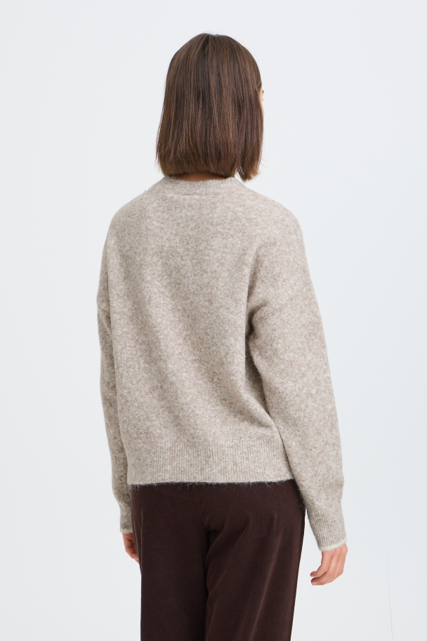 FRflorence Strikket Genser Beige - Image 4