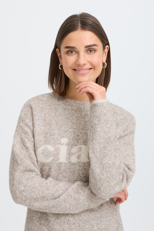 FRflorence Strikket Genser Beige - Image 2