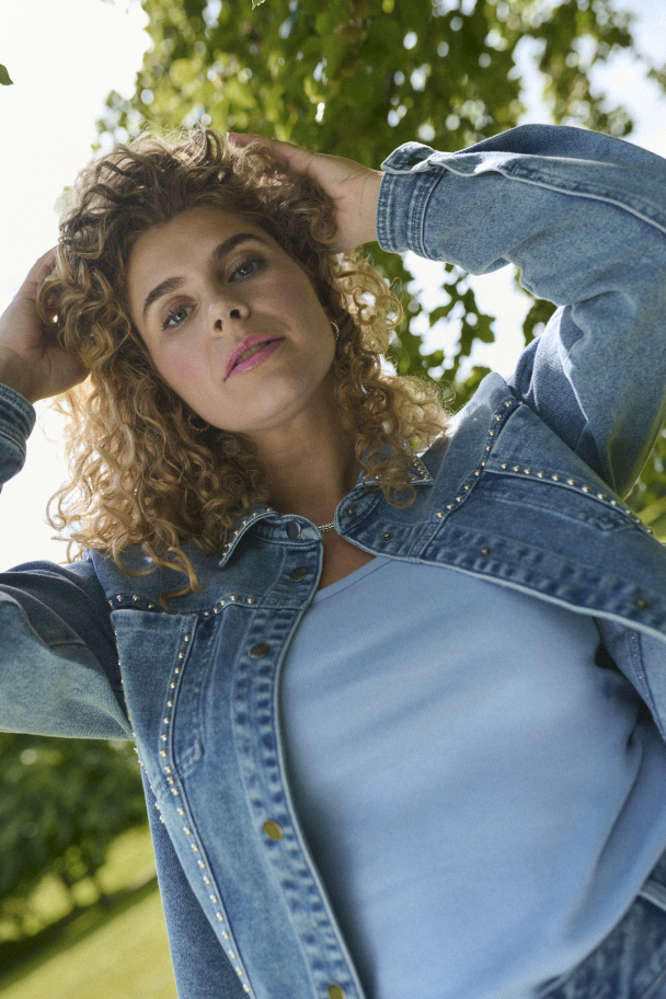 Kaffe Curve Darina denim jakke - Image 7