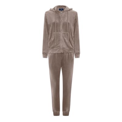M Jeans Velvet hood zip 2-delt sett