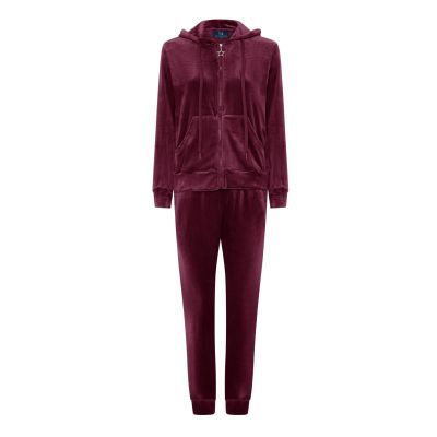 M Jeans Velvet hood zip 2-delt sett