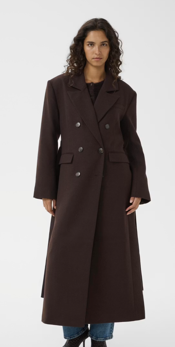 Venja Long Coat - Ganache - Image 2