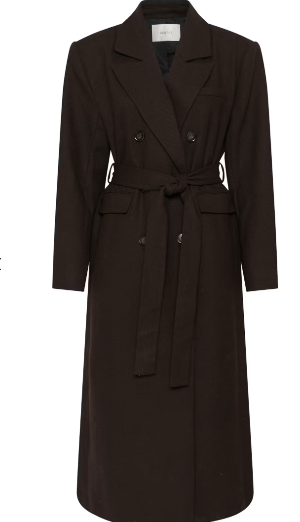 Venja Long Coat - Ganache - Image 1