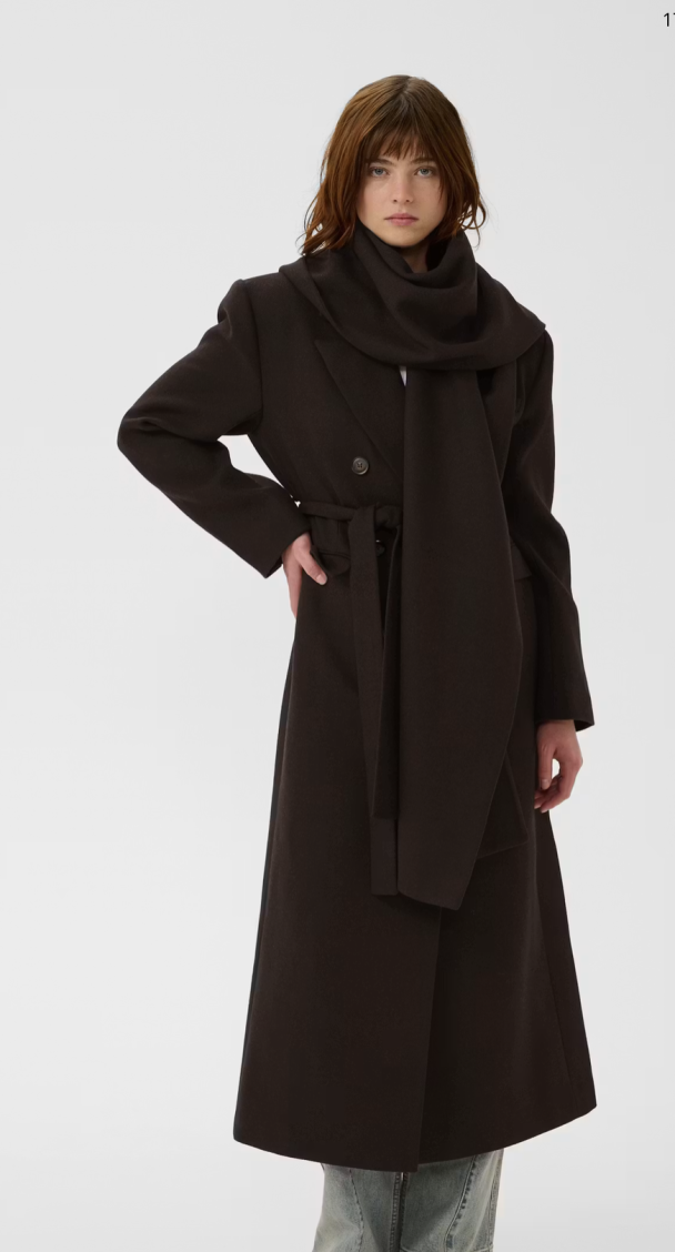 Venja Long Coat - Ganache - Image 3