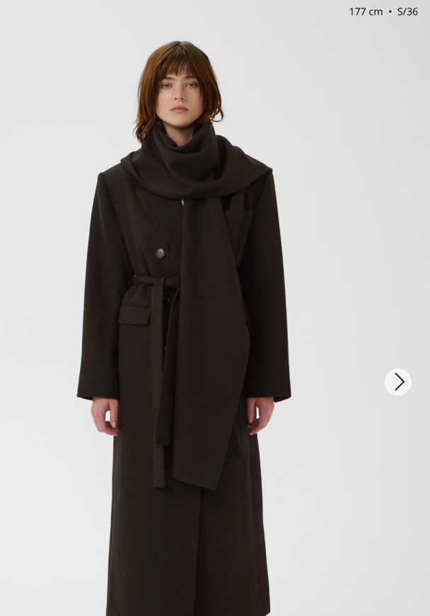 Venja Long Coat - Ganache - Image 4