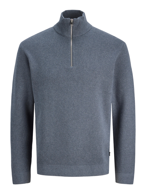 JJMILANO STITCH KNIT HALF ZIP SN - Image 1