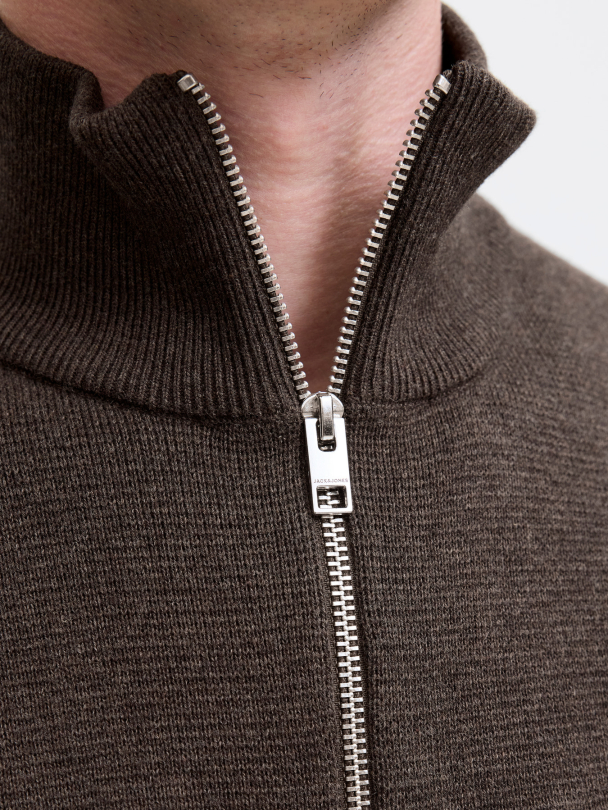 JJMILANO STITCH KNIT HALF ZIP SN - Image 2
