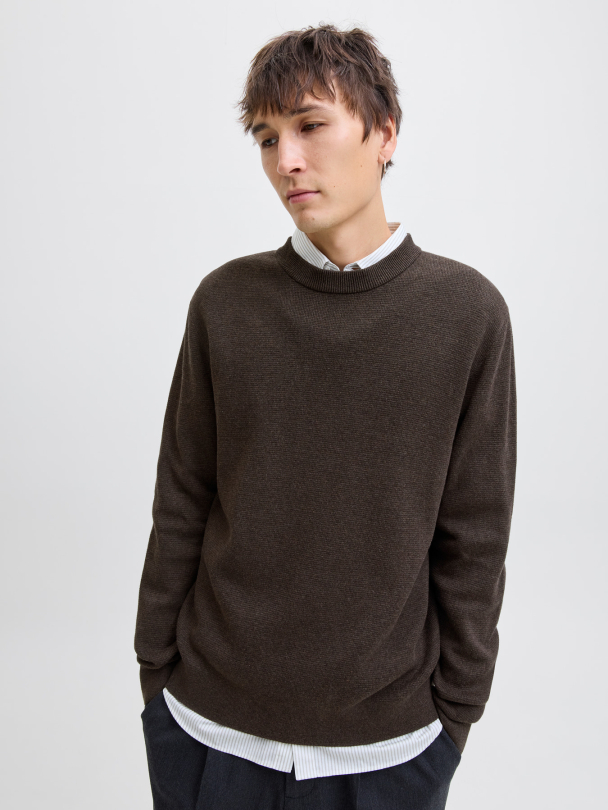 JJMILANO STITCH KNIT CREW NECK SN - Image 5