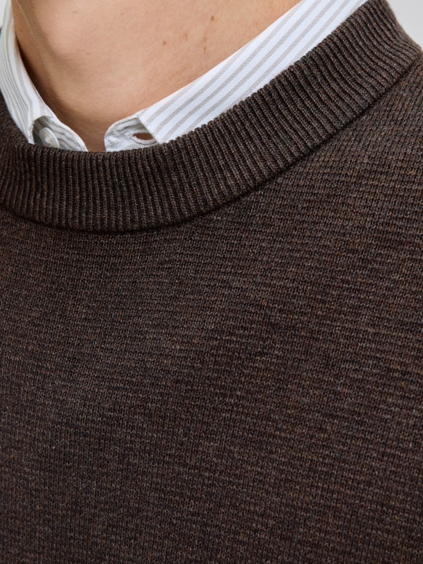 JJMILANO STITCH KNIT CREW NECK SN - Image 3