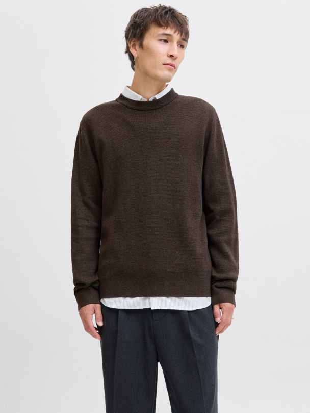 JJMILANO STITCH KNIT CREW NECK SN - Image 2