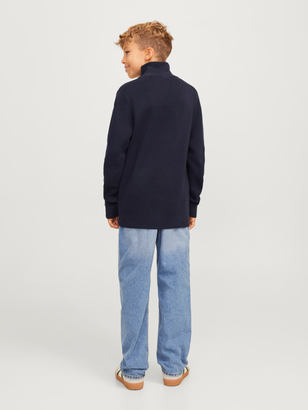 JPRBLAMILANO STITCH KNIT HALF ZIP JNR - Image 6