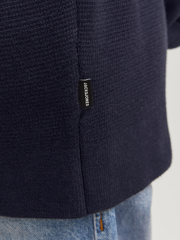 JPRBLAMILANO STITCH KNIT HALF ZIP JNR - Image 5
