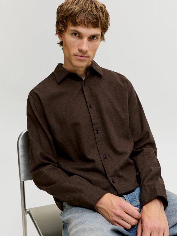 JJEFIELD MELANGE SHIRT LS SN - Image 4