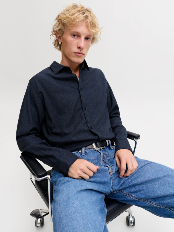JJEFIELD MELANGE SHIRT LS SN - Image 2