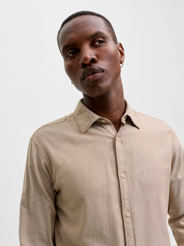 JJEFIELD MELANGE SHIRT LS SN - Image 5