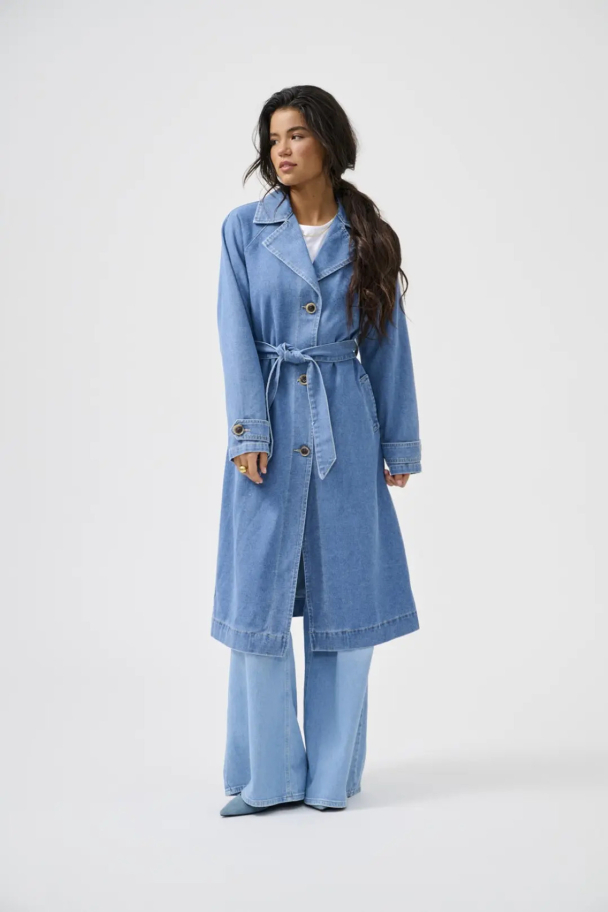 ONLMALOU BELTED TRENCH DNM GUA NOOS - Image 5