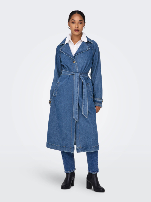 ONLMALOU BELTED TRENCH DNM GUA NOOS - Image 4