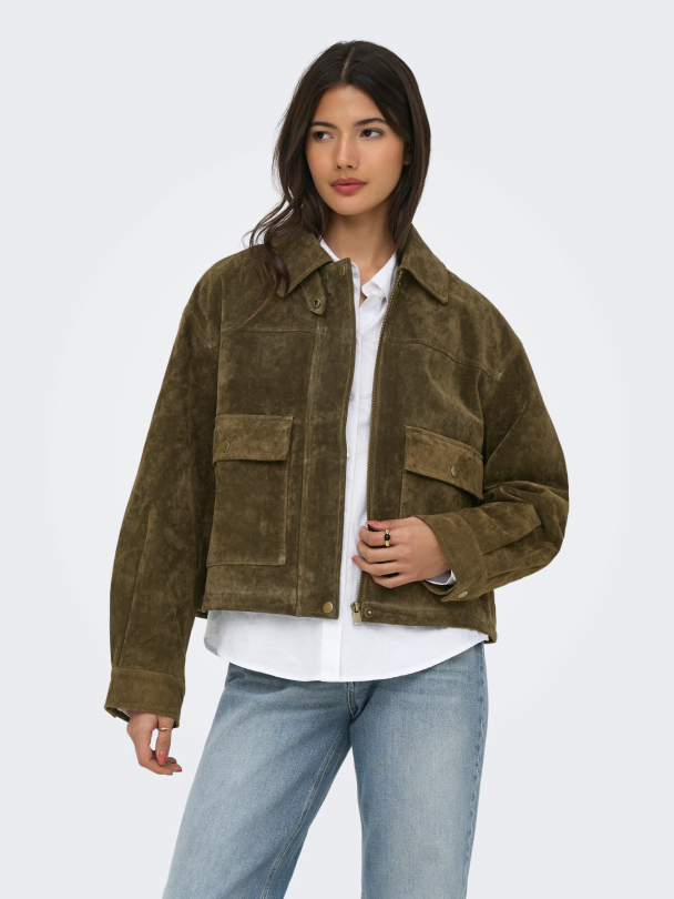ONLKAIA REAL SUEDE JACKTET OTW - Image 4