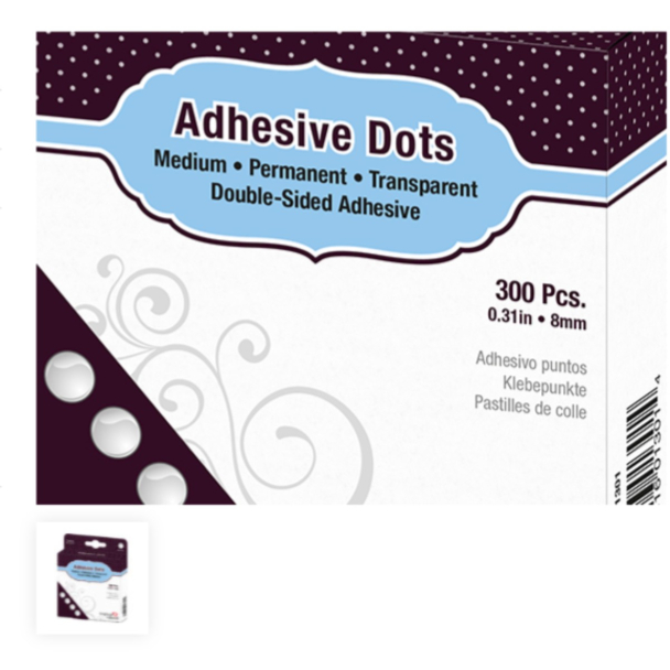 3L Adhesive Dots - Medium - 8mm 300stk