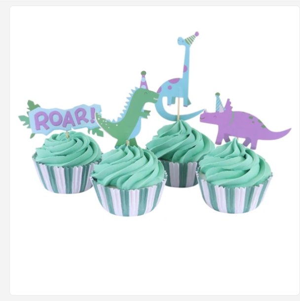 Cupcake sett Dinosaur, pk/24 - Image 2