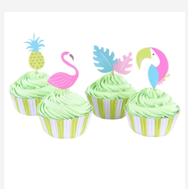 Cupcake sett Tropikal, pk/24 - Image 2