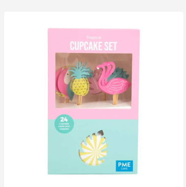 Cupcake sett Tropikal, pk/24 - Image 1
