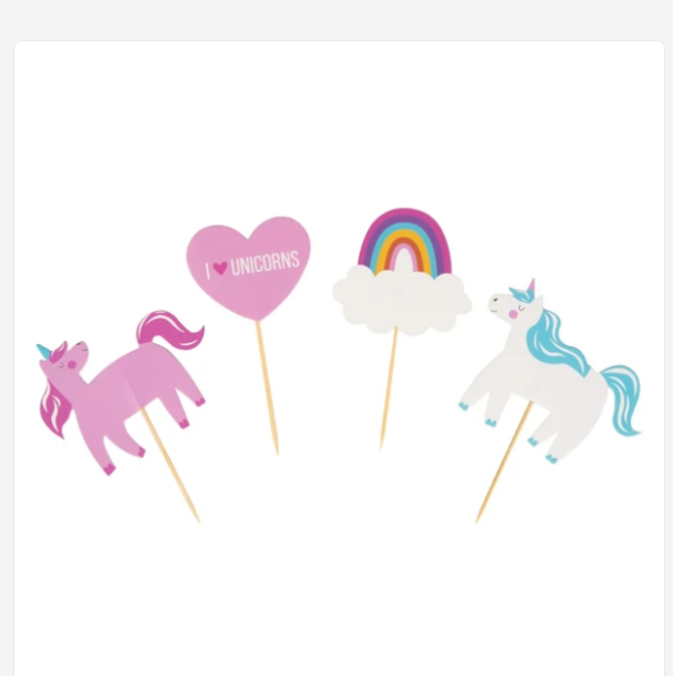 Cupcake sett Unicorn, pk/24 - Image 3
