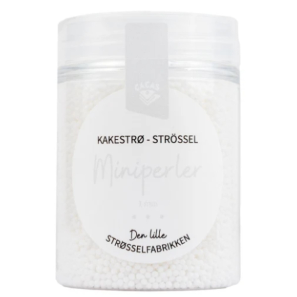 Kakestrø Miniperler Hvit 90g - Image 1