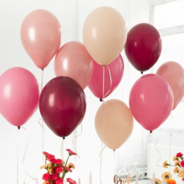 Ballonger Rosa mix 27-30cm 10pk - Image 2
